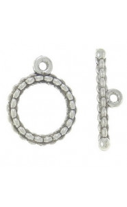 Metal Toggle clasp 9x14mm Antique silver